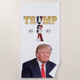 Toalha De Praia Trump Presidente 45 47
