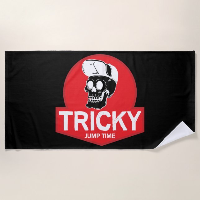 Toalha De Praia Truques de Cavaleiro Sem Patinete Stunt (Frente)