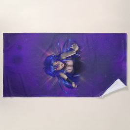 Toalha De Praia TSDS: Rainha Irana Delphi Cobrir Arte