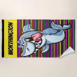 Toalha De Praia Tubarão-branco-Excelente engraçado