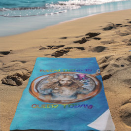 Toalha De Praia Tudo é mais estranho hoje - Alice no País das Mara