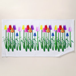 Toalha De Praia Tulips Beach Towel
