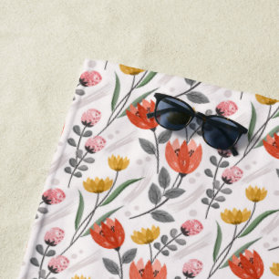 Toalha De Praia Tulips Beach Tows, Desenho Moderno