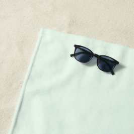 Toalha De Praia Turquesa Verde Suave Branco Pastel Cor Sólida