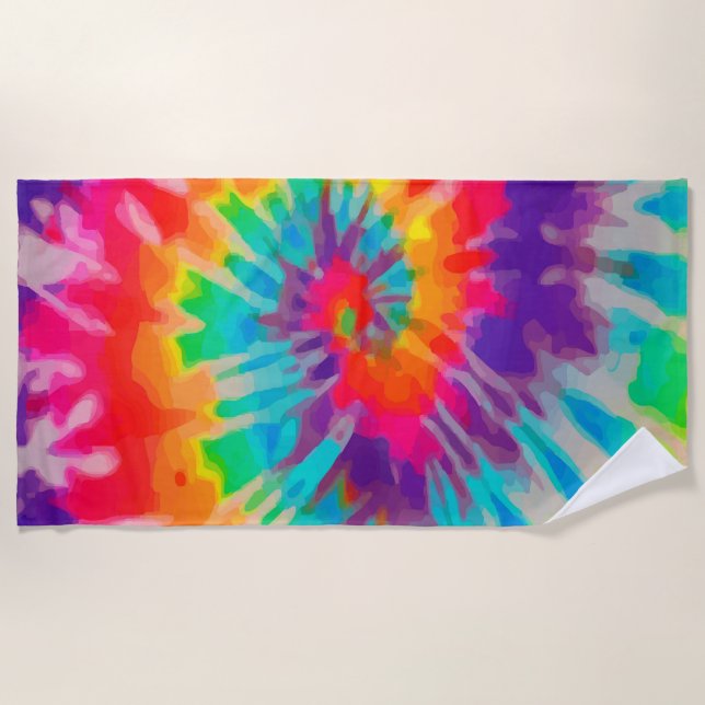 Toalha De Praia Tye-Dye-3 Beach Towel (Frente)