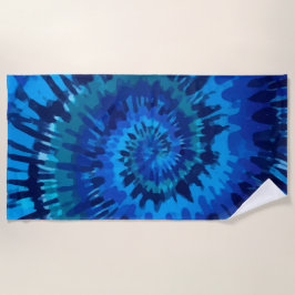 Toalha De Praia Tye-Dye-Blue Beach Towel