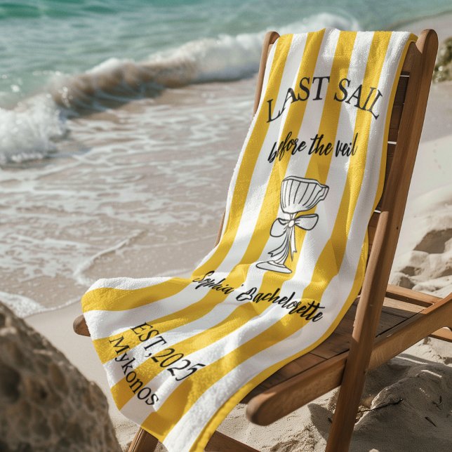 Toalha De Praia Última vela antes da solha do véu (Criador carregado)