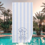 Toalha De Praia Último Brinde Na Costa Azul-Penteado Tirado<br><div class="desc">Prepare-se para celebrar a noiva a ser com um fim de semana inesquecível no mar! Apresentando nossa design de final de semana da solteira "Última Brinde na Costa", criou fazer cada momento de sua celebração tão especial quanto a própria noiva. Esta elegante coleção apresenta uma ilustração de três coquetéis diferentes,...</div>
