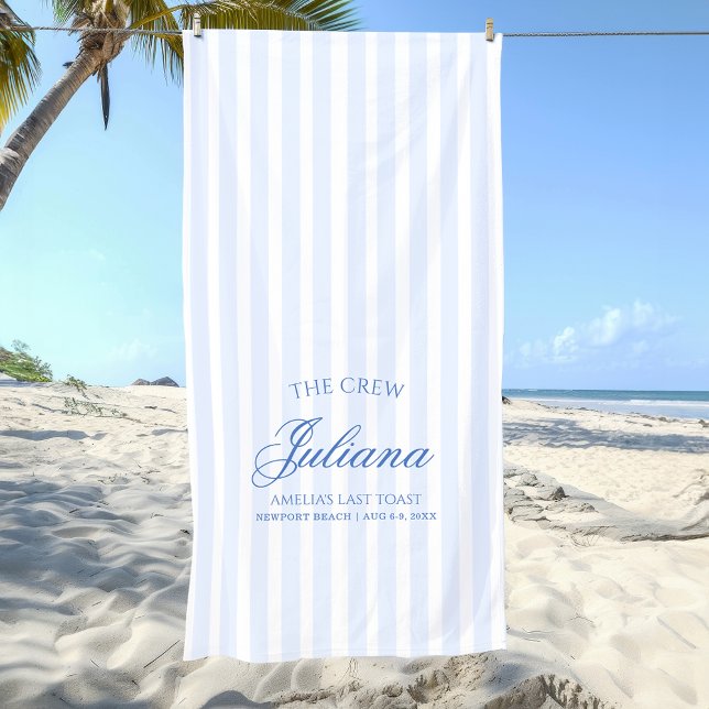 Toalha De Praia Último brinde na costa | Tripulação (Criador carregado)