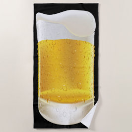 Toalha De Praia Uma Mata De Gelo Frio De Cerveja Súbita