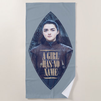 Toalha De Praia "Uma Menina Não Tem Nome" Arya Stark Graphic