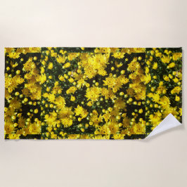 Toalha De Praia Uma multidão de Mães amarelas