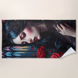 Toalha De Praia Une gothique pensive