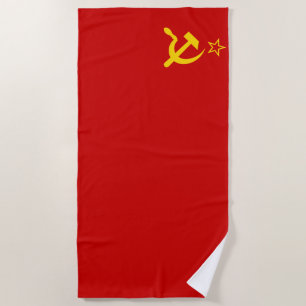 Toalha De Praia União Soviética da URSS Bandeira Doença Comunista 