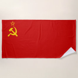 Toalha De Praia União Soviética (URSS) (martelo comunista e foice
