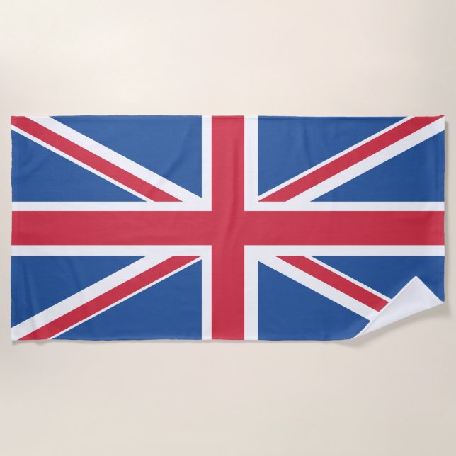 Toalha De Praia Union Jack Flag Towel (Frente)