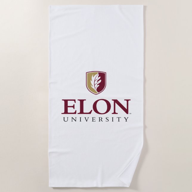 Toalha De Praia Universidade Elon (Frente)