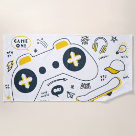 Toalha De Praia Urban Gamer Beach Towel