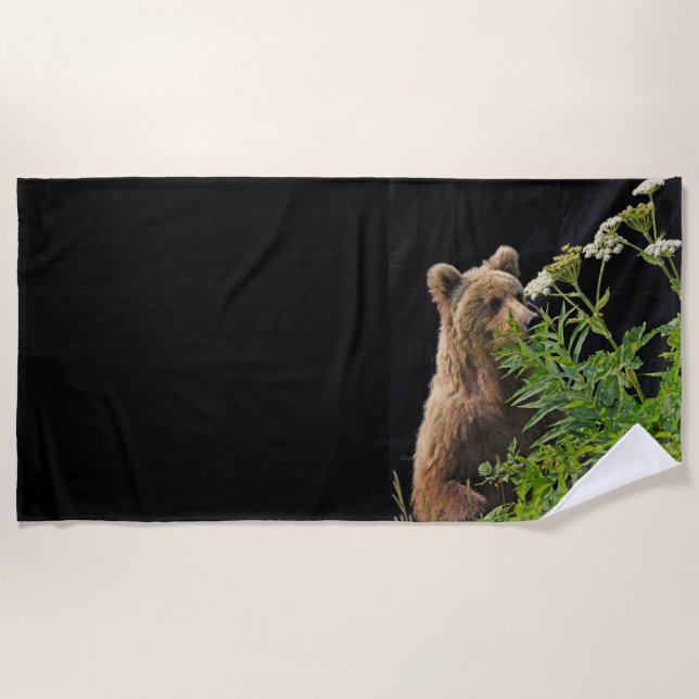 Toalha De Praia Urso-grizzle da Beach Towel (Frente)