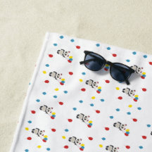 Urso-Panda com balões brancos