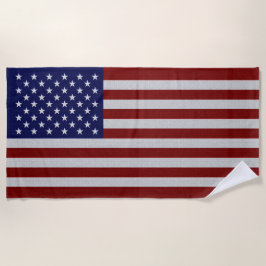 Toalha De Praia USA Flag Vintage Designed Beach Towel