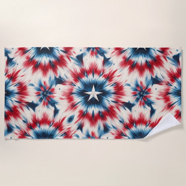 Toalha De Praia USA Star (Frente)