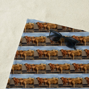 Toalha De Praia Vacas do Grande Planalto, Beach Towel