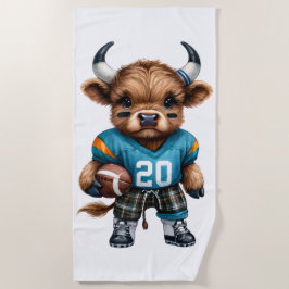 Toalha De Praia Vacas e Futebol das Highland