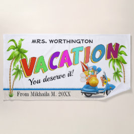 Toalha De Praia Vacay Beach Towel - Clique para a visualização de