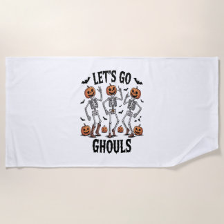 Toalha De Praia Vamos Vai Ghouls, Engraçado Spooky