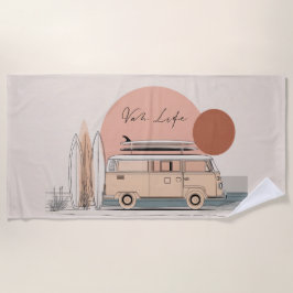 Toalha De Praia Van Life Surf Van – Retro Beach Camper Aesthetic