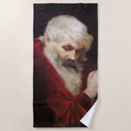 Toalha De Praia Velho Casaco vermelho (Papai Noel) (Natal)