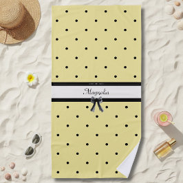 Toalha de Praia Verão Chic Amarelo Sol