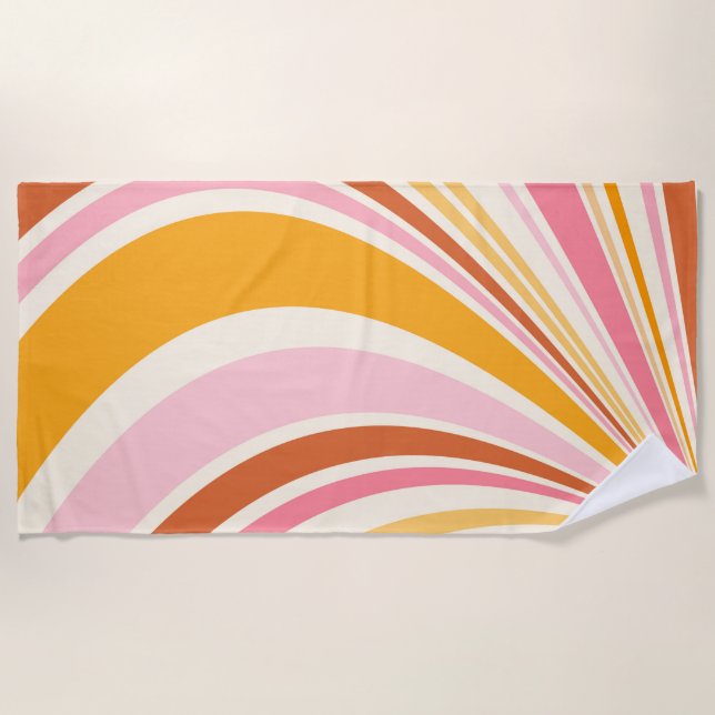 Toalha De Praia Verbos coloridas (Frente)