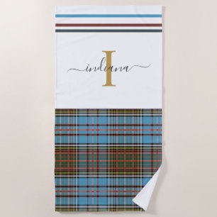 Toalha De Praia Verificação de Tartan Clan Anderson de Xadrez de S