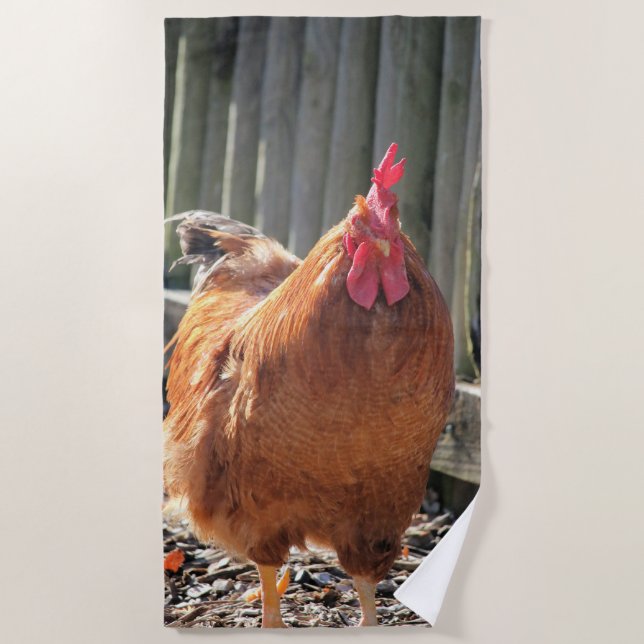 Toalha De Praia Vermelho (Frente)