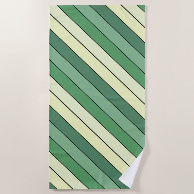 Toalha De Praia Vermelhos De Inverno, Amarelos, Em Papel De Aquare (Frente)