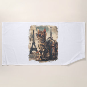 Toalha De Praia Viagem Buddy Cat