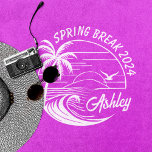 Toalha De Praia Viagem de meninas na quebra de primavera personali<br><div class="desc">Abrace o espírito de primavera com esta toalha de praia personalizada! Adeus às coisas básicas e chatas e mergulhe no modo de férias vibrantes com um design tão único quanto o seu grupo. Imagine seus nomes dançando em fontes divertidas em meio a um paraíso praiano de palmeiras e sol. Cada...</div>