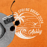 Toalha De Praia Viagem de meninas na quebra de primavera personali<br><div class="desc">Abrace o espírito de primavera com esta toalha de praia personalizada! Dê adeus aos básicos chatos e mergulhe no modo de férias vibrantes com um design tão único quanto sua turma. Imagine seus nomes dançando em fontes divertidas em meio a um paraíso praiano de palmeiras e sol. Todo uso sussurra...</div>