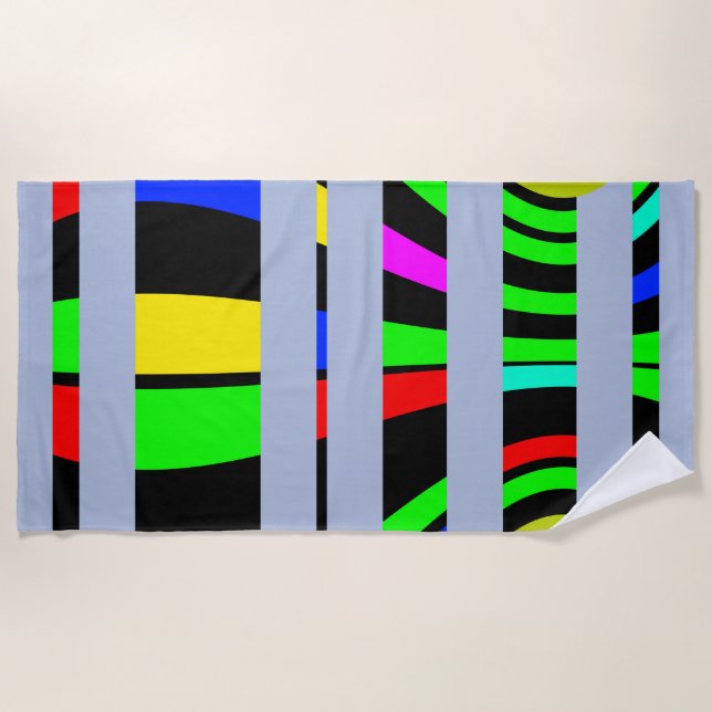 Toalha De Praia Viagem de tempo (Frente)