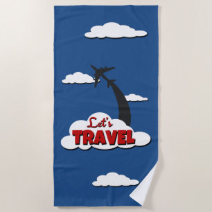 Toalha De Praia viagem de vamos