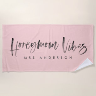 Toalha De Praia Víbas de lua de mel