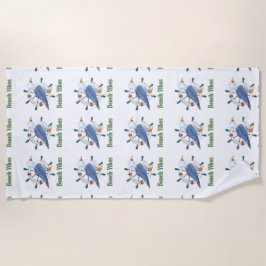 Toalha De Praia vibrações de praia