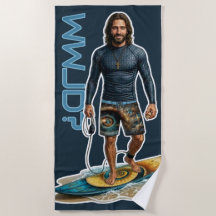 Vibrações de Surfista WWJD, Jesus Todos os Dias, F