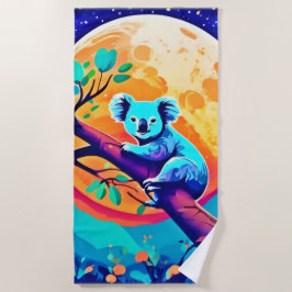 Toalha De Praia Vibrant Koala Moon