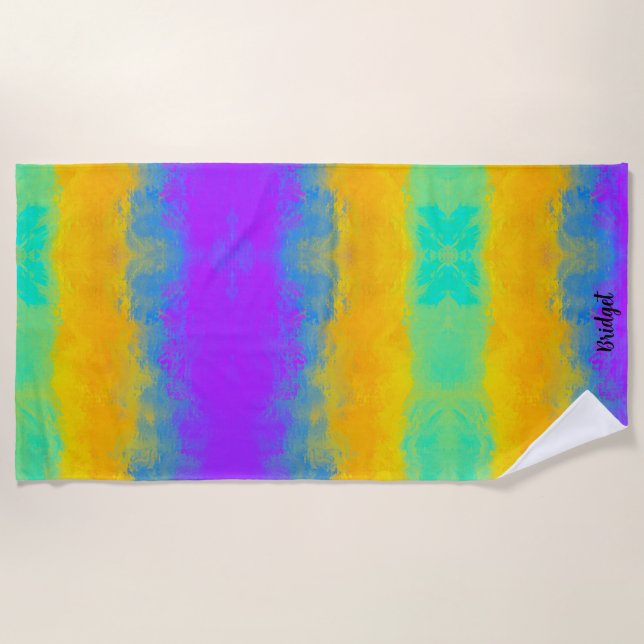 Toalha De Praia Vibrant Sky (Frente)