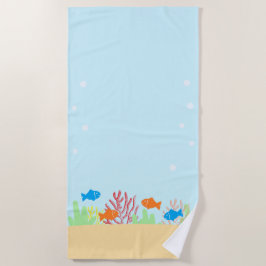 Toalha De Praia Vida marinha