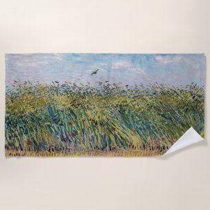 Toalha De Praia Vincent van Gogh - Campo de trigo com Lark