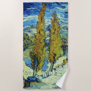 Toalha De Praia Vincent Van Gogh Dois Poplars em Santo-Rémy